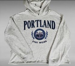 Сіра жіноча повсякденна кофта худі