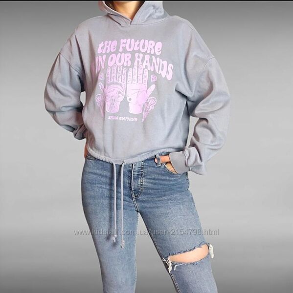 Худі жіноча утеплене на утяжках