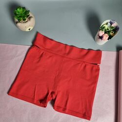 Велошорти жіночі h&m, червоні, m/l, ребриста тканина, мінімум швів