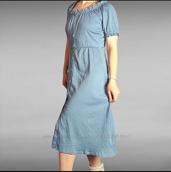 Сукня міді жіноча h&m блакитне