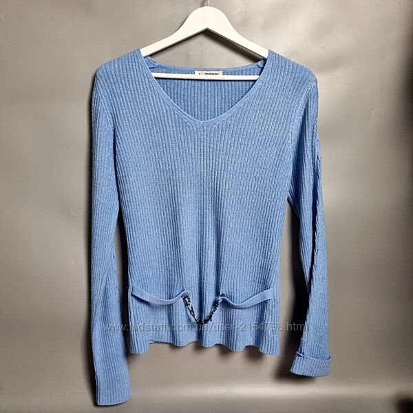 Блакитний жіночий светр mange