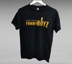 Футболка чоловіча чорна gildan з принтом funny boyz