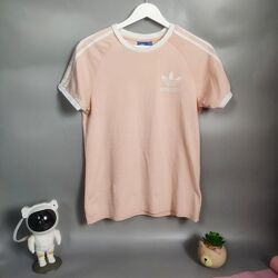 Жіноча футболка adidas originals рожева 3 stripes tee  б/у
