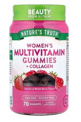 Мультивитамины для женщин с коллагеном, 70 жевательных таблеток