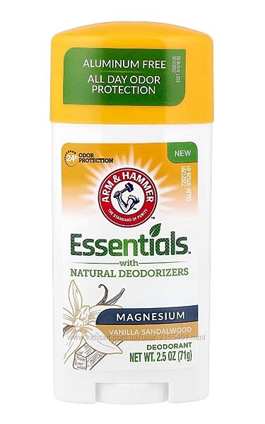 Essentials дезодорант, магний, ваниль и санда
