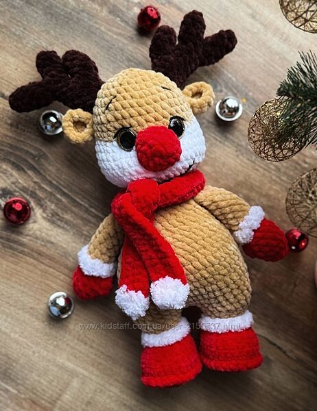 Вязаний олень Рудольф