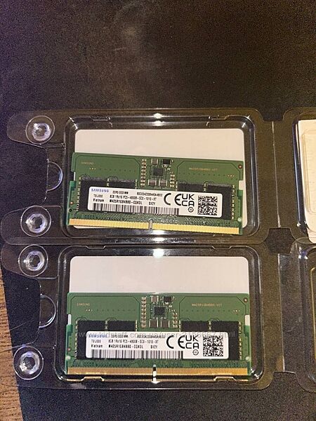 Оперативна память Samsung DDR5 8GB 4800MHz SO-DIMM ноутбук