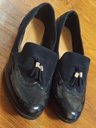 Фирменные стильные женские туфли лоферы на широкую стопу. Simply Be