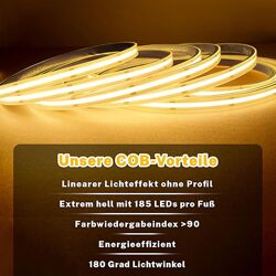 Світлодіодна стрічка Gliztech Warm White COB Led 3000k 6500k 20 м