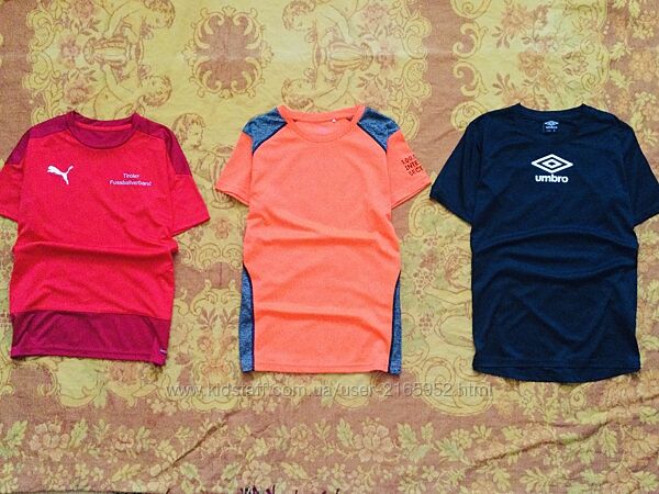 12-14 рок. 158-164 зріст Puma. Umbro. Yugga. професійні спортивні футболки.