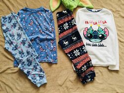 11-12 років, Primark велюрова та флісова піжама зі Стічем. штаніки на манже