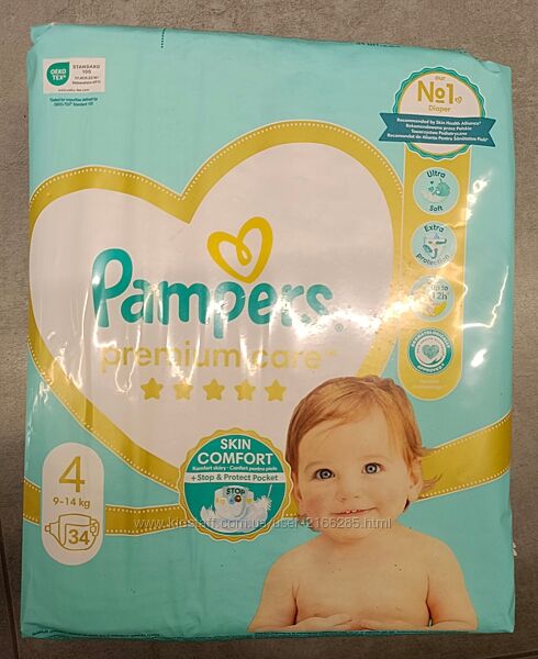 Памперси premium care 4 розмір