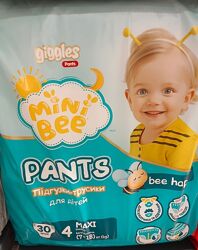 Підгузки-трусики Giggles mini bee 4 розмір 