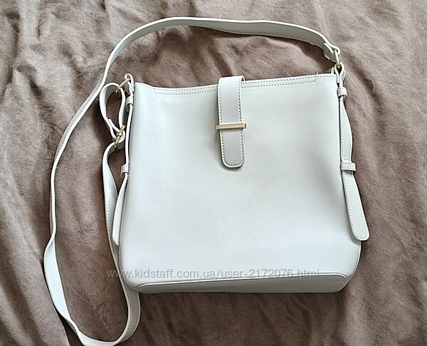 Літня сіра сумка через плече кросбоді 