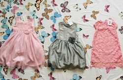 4-6 рок. H&M. George. Y. D. пишні та мереживні ошатні сукні, розшите Паєткам