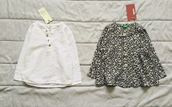 1-2 рок. 80-86 зріст. OVS та Benetton. Італія. яскраві натуральні блузочки 