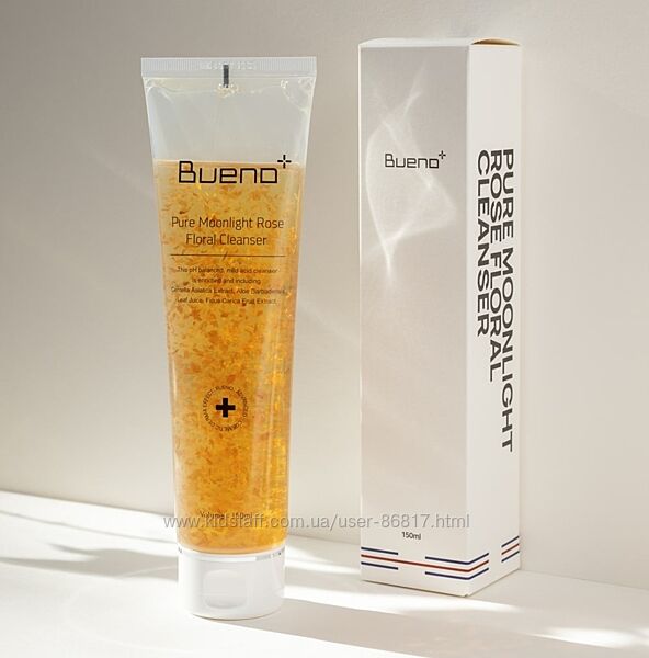 Bueno pure moonlight rose floral cleanser гель для вмивання з пелюстками