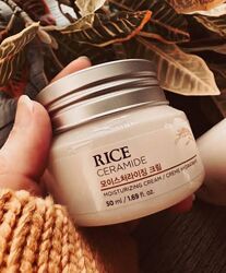 Зволожуючий крем з рисовий екстрактом та керамідами The Face Shop Rice