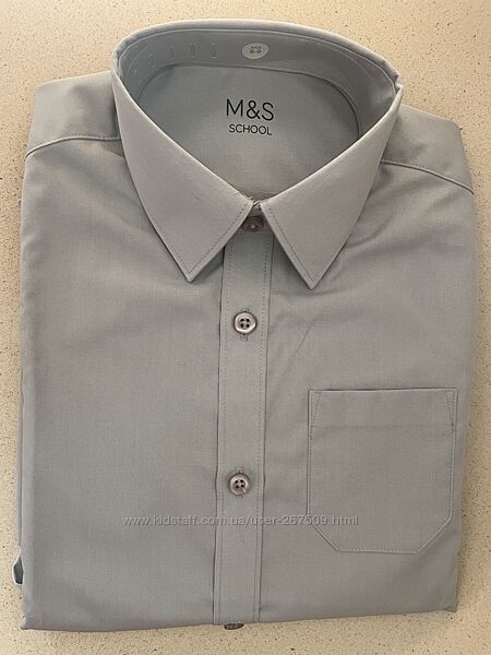 новая школьная рубашка M&S 8-9 лет