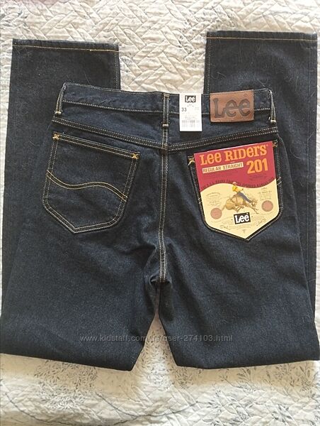 Lee Made in Japan W31L33 Regular Fit Straight Leg Jean in Dark Indigo