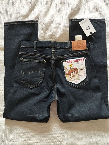 Lee 101Z Made in Japan W32L33 Relaxed Fit Straight Leg Jean in Dark Indigo