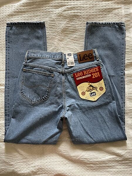 Lee Made in Japan W31L33 Regular Fit Straight Leg Jean in Light Blue