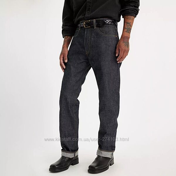 Levi&acutes 501 Original STF Hemp Selvedge Jeans W32L30 W36L34 Neppy Denim