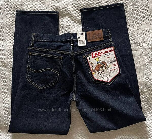 Lee Made in Japan W33L33 Relaxed Fit Straight Leg Jean in Dark Indigo