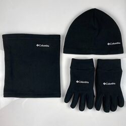 Набор Шапка Баф Перчатки Columbia на флисе