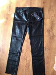 Брюки имитация кожи, экокожа, производство MY CHERRY oasis Jeans.