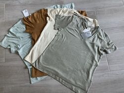 Футболки производство H&M, Германия. Лён . Оверсайз .