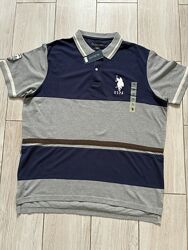 Мужская рубашка поло, производство U. S. Polo. Размер XL, хлопок.