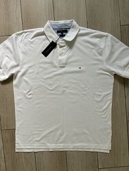 Мужские рубашки поло производство Tommy Hilfiger, размер XXL, хлопок. 