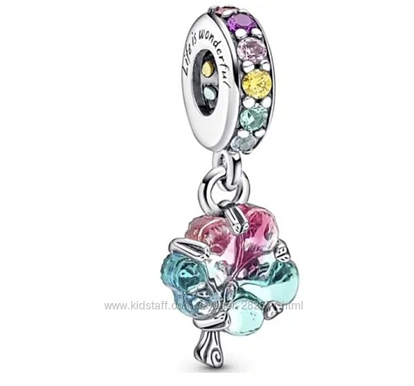 Шарм подвеска Пандора різнокольорове родинне дерево  оригинал 
