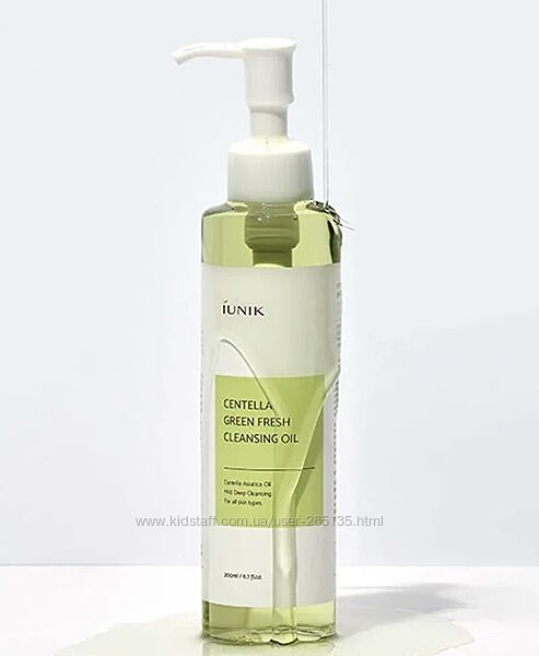 Гідрофільна олія з центелою iUNIK Centella Green Fresh Cleansing Oil