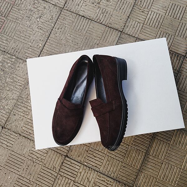 Лофери шоколад замша з 39 по 44 розміри